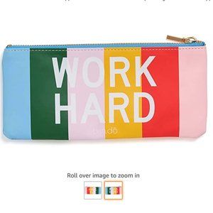 ban.do - have fun work hard - pencil pouch - NWT